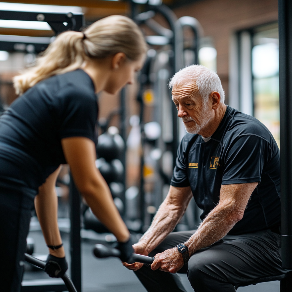 Силове групове тренування з обладнанням під наглядом професійного тренера в залі